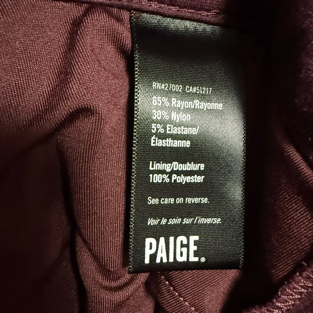 Paige Pants Mens 34 Dark Academia Minimalist Preppy Quiet Luxury Business Casual